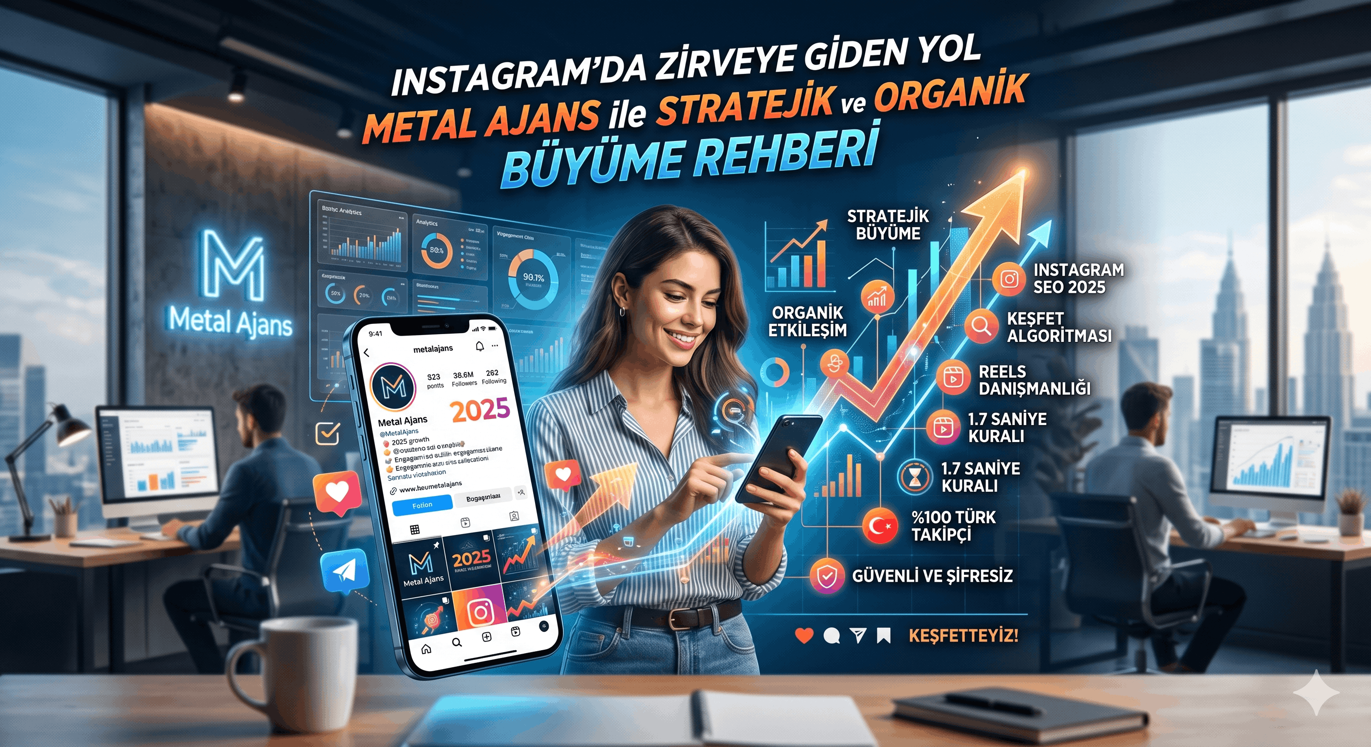 Instagram’da Zirveye Giden Yol: Metal Ajans ile Stratejik Büyüme Rehberi